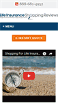Mobile Screenshot of lifeinsuranceshoppingreviews.com