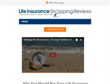 Tablet Screenshot of lifeinsuranceshoppingreviews.com